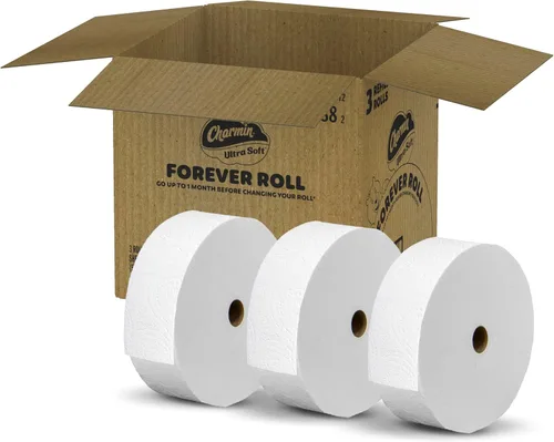 Vista 12 de Charmin Papel higiénico ultra suave, 3 rollos de repuesto Forever Rolls, 2 capas de papel de baño, 3 rollos