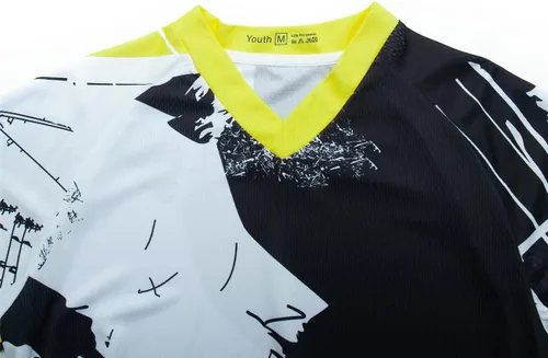 Vista 4 de Camiseta de ciclismo de montaña para hombre, manga larga, MTB Off-Road, Motocross, de secado rápido, para descenso y motocross