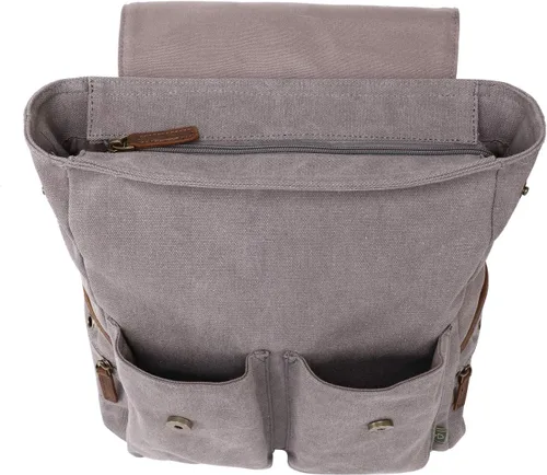 Vista 7 de TSD Brand Atona - Mochila de lona, Gris