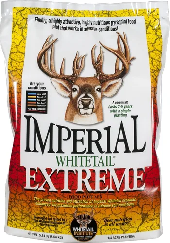 Vista 5 de Whitetail Institute Semilla de parcela de comida para ciervos extremos, mezcla de semillas perennes diseñada para suelos pobres o condiciones