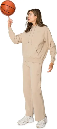 Vista 4 de Cali1850 Cloud Nine - Sudadera con capucha de forro polar para mujer, ajuste relajado, capucha de doble capa, puños y dobladillo acanalados