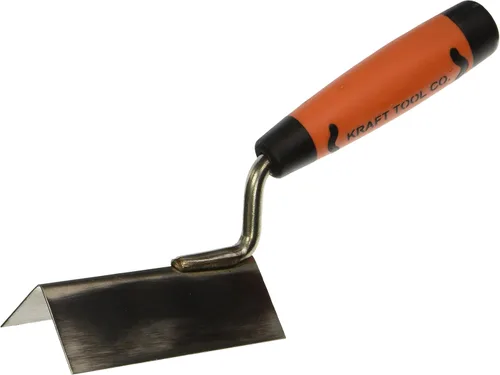 Vista 2 de Kraft Tool PL591PF Paleta de esquina exterior de 90 grados de acero inoxidable con mango ProForm, 3-1/8 x 3/4 pulgadas