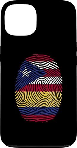 Vista 7 de Funda para iPhone 16 Boricua y Colombia con huellas dactilares puertorriqueñas