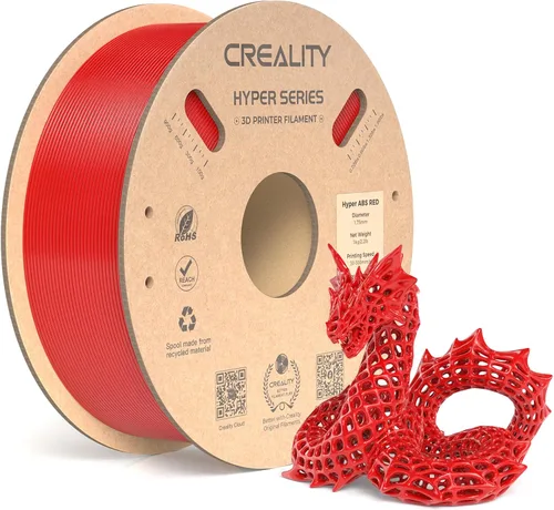 Vista 11 de Creality - Filamento Hyper ABS oficial para K1/K1 Max/K1C, de 1/16 pulgadas, apto para mayoría de impresoras 3D de alta velocidad, práctico