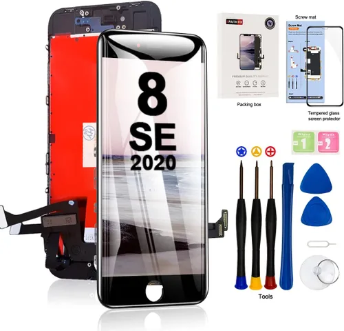 Vista 19 de EFAITHFIX para iPhone 7 Plus reemplazo de pantalla LCD negra de 5.5 pulgadas, conjunto de marco de visualización LCD, pantalla táctil 3D