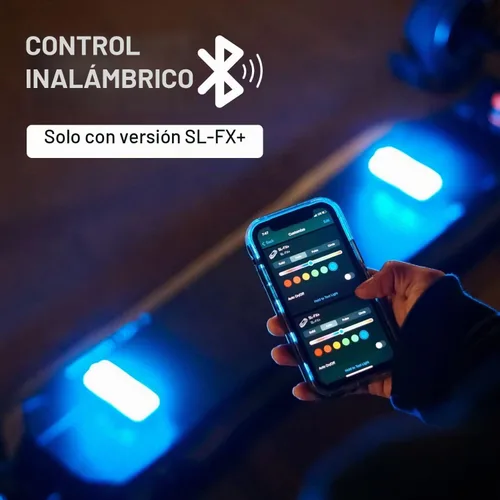 Vista 2 de ShredLights Underglow LED Light for Electric Skateboards, Longboards, Scooters Full RGB, 11 Light Modes, Adhesive Mount