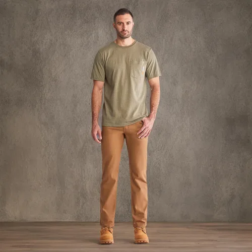 Vista 6 de Timberland PRO Camiseta de manga corta para hombre Base Plate Blended