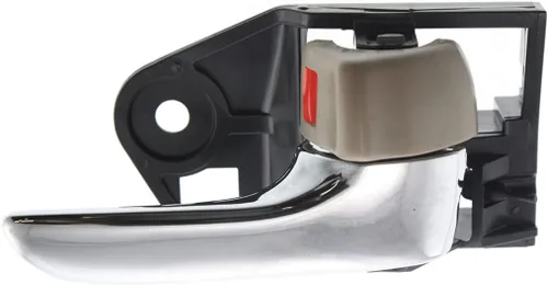 Vista 9 de Para Toyota Avalon 2005-2012 Manija de puerta interior delantera o trasera, lado del conductor palanca cromada Con botón de bloqueo de puerta