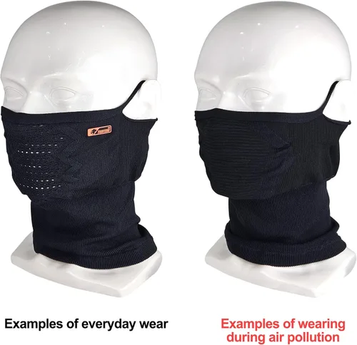 Vista 2 de Polaina de cuello de enfriamiento Tightend para hombres y mujeres, doble cara transpirable, cubierta de protección solar UV, A6X