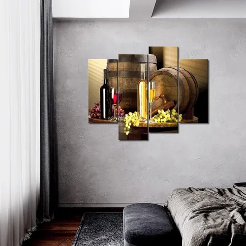 Vista 2 de Cuadros de vinos y uvas para la pared, de First Wall Art, decoración moderna para el hogar