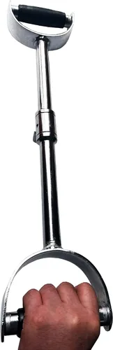 Vista 5 de Accesorio de cable de barra de presión LAT Pull Down Bar Pull Down Accesorios de máquina Barras en forma de V con asas de goma y colgador giratorio