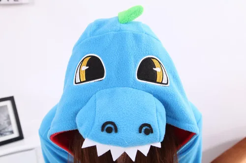 Vista 6 de Honeystore, piyama de disfraz de dinosaurio para Halloween, una pieza, unisex