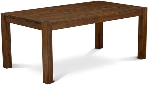Vista 7 de East West Furniture LM7-07-T Lismore Mesa de Comedor Moderna - Mesa Rectangular Rústica Estilo Granja, 40 x 72 Pulgadas, Jacobean