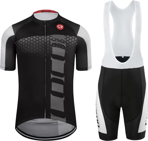 Vista 88 de Coconut Ropamo CR - Conjunto de camiseta de ciclismo para hombre, con cremallera y bolsillo con pantalones cortos con acolchado 4D