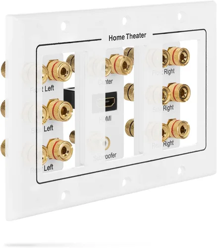 Vista 4 de Fosmon Placa de pared de cine en casa con distribución envolvente de 3