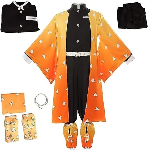 Vista 2 de Cosplay Life Demon Killer Vanquisher - Conjunto completo de disfraz de anime kimono cárdigan, traje de Halloween para adultos unisex