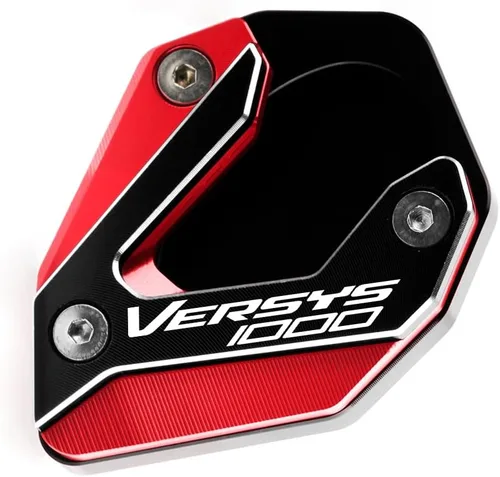 Vista 9 de Placa de extensión de soporte lateral de motocicleta compatible con Kawasaki Versys 1000 SE KLZ1000 SE LT+ 2015-2022 Soporte para almohadilla