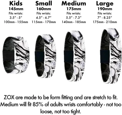 Vista 8 de ZOX Bracelets Stretchy Elastic Band with Motivational Affirmations and Beautiful Artwork, Great Gift for Men, Women, and Kids