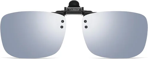 Vista 8 de Gafas de sol polarizadas con clip de metal abatibles y sin montura para gafas graduadas Negro