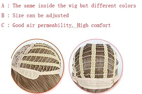 Vista 4 de Peluca de cosplay de anime Demon Slayer Kimetsu no Yaiba Kanawo Tsuyuri Kanao resistente al calor, pelucas de disfraz de cosplay + horquilla
