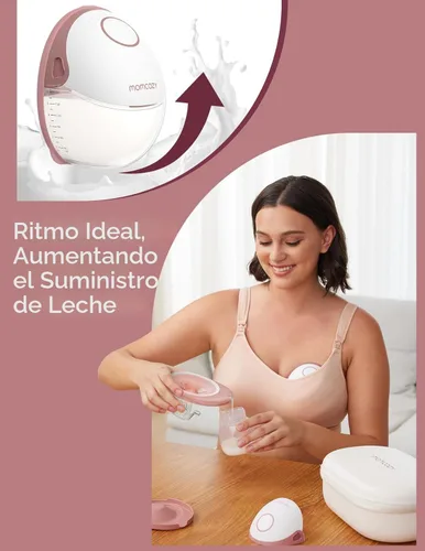 Vista 4 de Momcozy Extractor de leche manos libres estilo móvil usable M6 0.945 in, 2