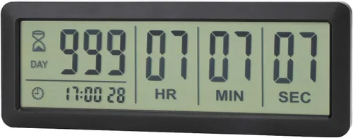 Vista 8 de AIMILAR - Temporizador digital de cuenta regresiva de 999 días, temporizador de cuenta regresiva para vacaciones, jubilación, boda, laboratorio