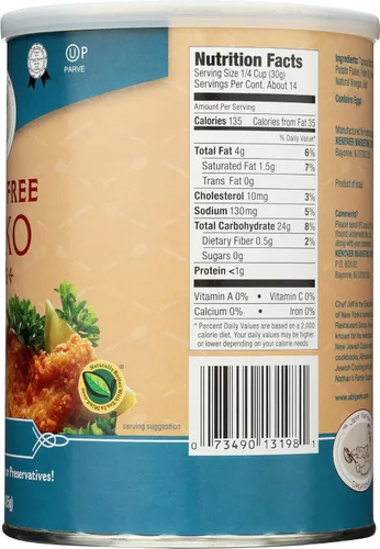 Vista 7 de Jeff Nathan Plain Panko Flakes, 15 onzas