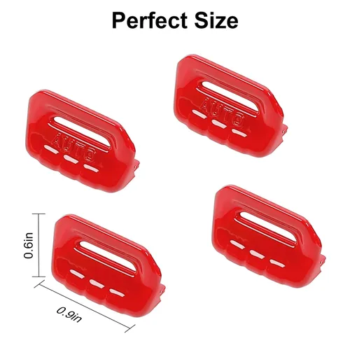 Vista 3 de CheroCar Cubierta de botón para interruptor de ventana Jeep JL, accesorios interiores para Jeep Wrangler JL JLU Gladiator JT 2018-2021 (rojo)