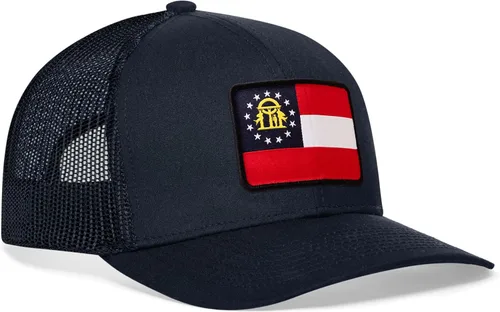Vista 43 de HAKA Gorra de béisbol unisex con diseño de bandera del estado Gorra de béisbol de malla de camionero