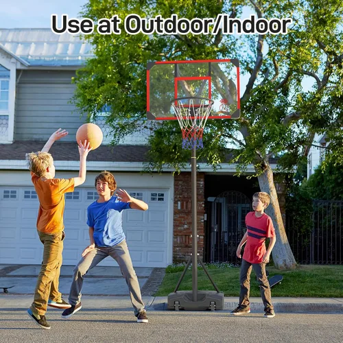 Vista 13 de Yohood Kids Basketball Hoop Outdoor 4.82-8.53ft Adjustable, Portable Basketball Hoops & Goals for Kids/Teenagers/Youth in Backyard/Driveway/Indoor