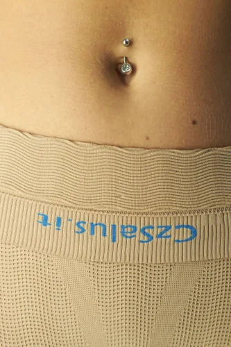 Vista 4 de CzSalus Linfedema de lipedema K2 de punto plano, POTS soporta leggings de alta compresión (K2 = 25-30 mmHg)