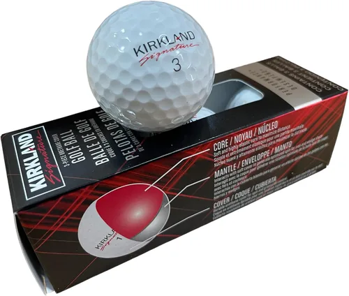 Vista 3 de Pelotas de golf Kirkland Signature con cubierta de uretano de 3 piezas, 12 pelotas de golf