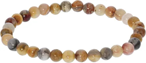 Vista 105 de Gem Avenue Handmade Round Bead Stretch Bracelet Unisex Natural Stone Beaded Jewelry for Men & Women, Elastic Wristband for Daily Wear