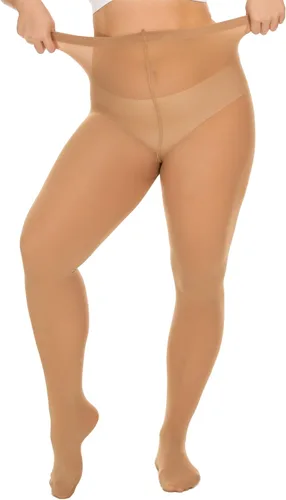 Vista 7 de DUCMODA Medias de gran tamaño para mujer, 80D, microfibra suave, resistentes a la corrida, semiopacas, color sólido, cintura alta