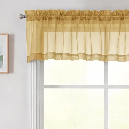Vista 258 de 2 paneles de cortinas traslúcidas blancas para dormitorio, sala de estar, 96 pulgadas de largo, modernas, suaves, ligeras, con bolsillo para barra