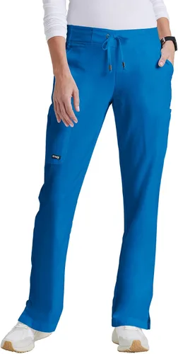 Vista 16 de BARCO Grey's Anatomy - Pantalón médico Mia para mujer, cintura elástica en la espalda, pantalones médicos de pierna baja para mujer Bahama
