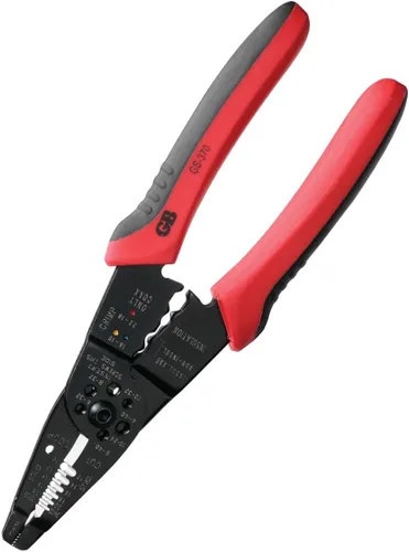 Vista 5 de Gardner Bender Pelacables eléctricos multiherramienta GS-365, crimpadora y cortadora, agarre cómodo, cable sólido y trenzado, 18-6 AWG, herramienta