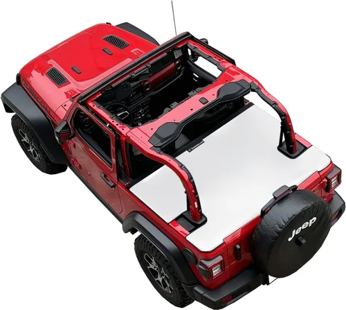 Vista 19 de Shadeidea - Cubierta tonneau para el Jeep Wrangler JL de 4 puertas, cubierta Ton para el maletero trasero del JLU (2018-Actual), cubierta