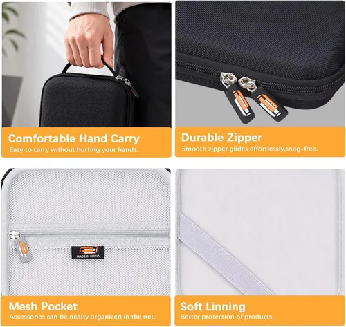 Vista 6 de Estuche de transporte EVA a prueba de golpes compatible con Amicool Unidad de DVD externa USB 3.0 USB C Grabador de CD CD/DVD +/-RW Unidad Óptica
