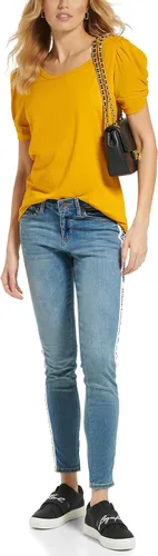 Vista 5 de Karl Lagerfeld Paris Top de punto de manga corta para mujer