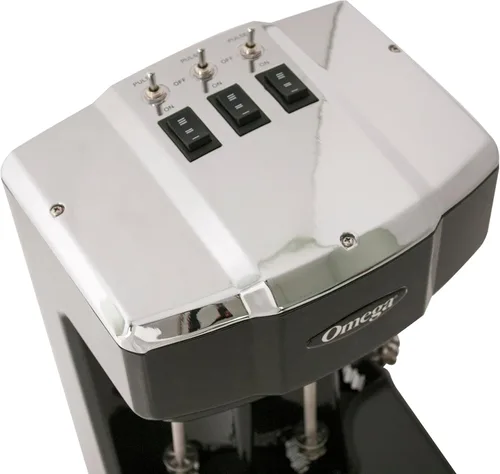 Vista 6 de Omega M3000 Comercial Milkshake Maker Triple Husillo, 1/3 Caballos de Fuerza, Negro