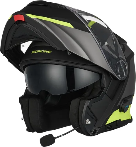 Vista 7 de ORIGINE Casco Modular Bluetooth con Marcación por Voz para Casco de Motocicleta, Llamadas Manos Libres, Aprobado por DOT