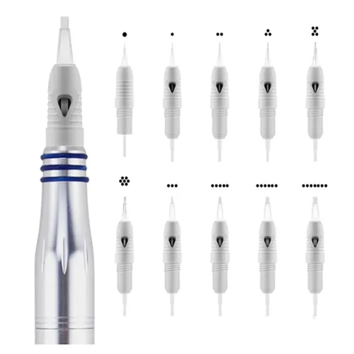 Vista 5 de Paquete de 50 agujas de cartucho de microblading para dispositivo Charmant máquina de maquillaje permanente, bolígrafo Charme Princess Tattoo