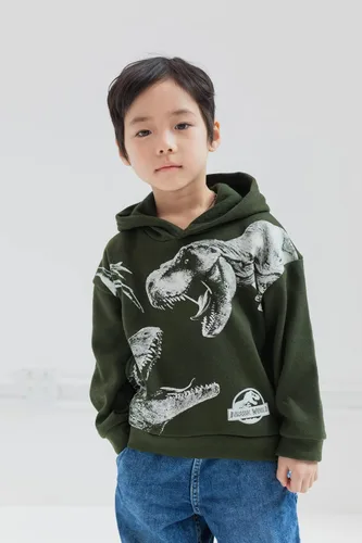 Vista 2 de Jurassic World Dinosaur T-Rex - Sudadera con capucha de forro polar para niños pequeños y grandes