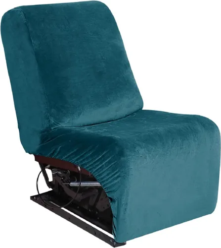Vista 16 de MINGPINHUIUS Funda elástica de terciopelo para sofá reclinable en la esquina, funda curvada para sofá modular, funda elástica suave para sofá Marrón