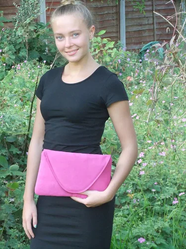 Vista 2 de LONI Bolso de embrague sintético para mujer