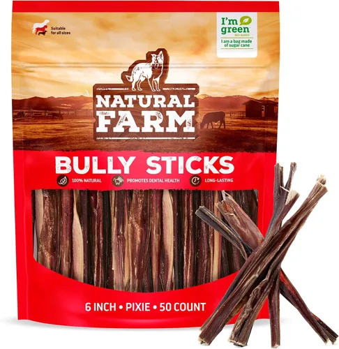 Vista 24 de Natural Farm Golosinas de colágeno trenzadas para perros (30 cm, paquete de 6), palitos de colágeno, golosinas naturales para perros, de larga