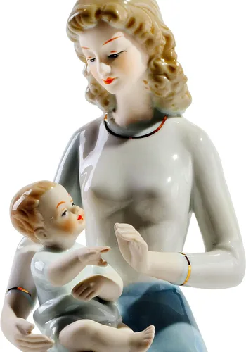 Vista 3 de Figura de porcelana, mamá, feliz todos los días, recuerdos, regalos de ceremonia, estatua para decoración del hogar.