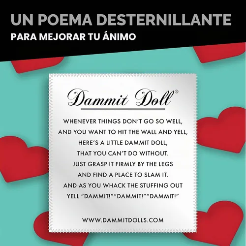 Vista 2 de Dammit Doll - Edición limitada - Muñeca Dammit Anatomy - Alivio del estrés, regalo de broma