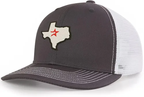 Vista 5 de Houston Texas Gorras De Camionero De Malla Personalizadas Gorras Unisex Bordadas Gorras Negro